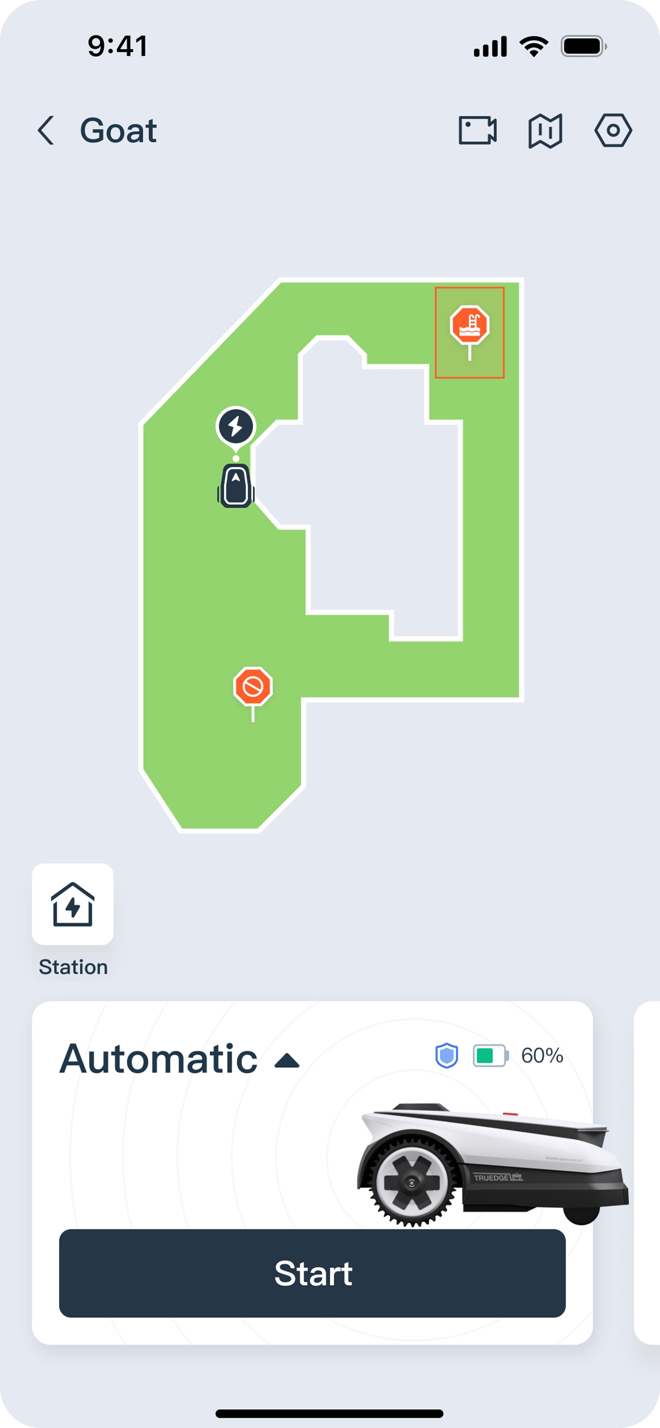 CES 2025 Ecovacs robot lawn mower goat