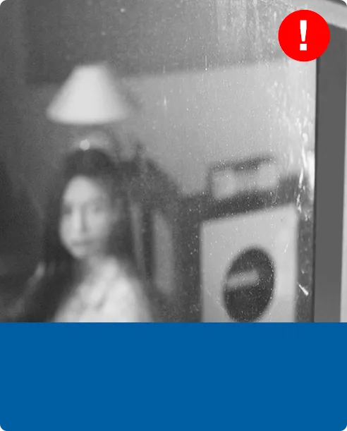 Edges and corners are often left dirty.