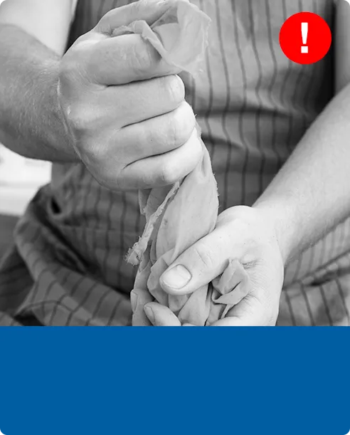 Cleaning cloths are tedious to wash and maintain.