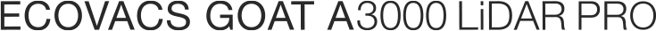 ECOVACS GOAT A3000 LIDAR PRO