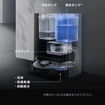 画像:全自動水拭きシステム