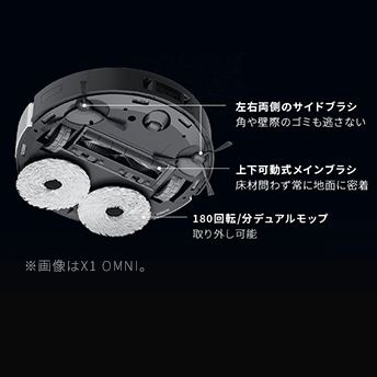 画像:最新モップシステム搭載