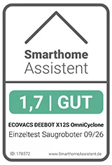 ECOVACSDEEBOTX12SOmniCycloneTestsiegelhoch160px