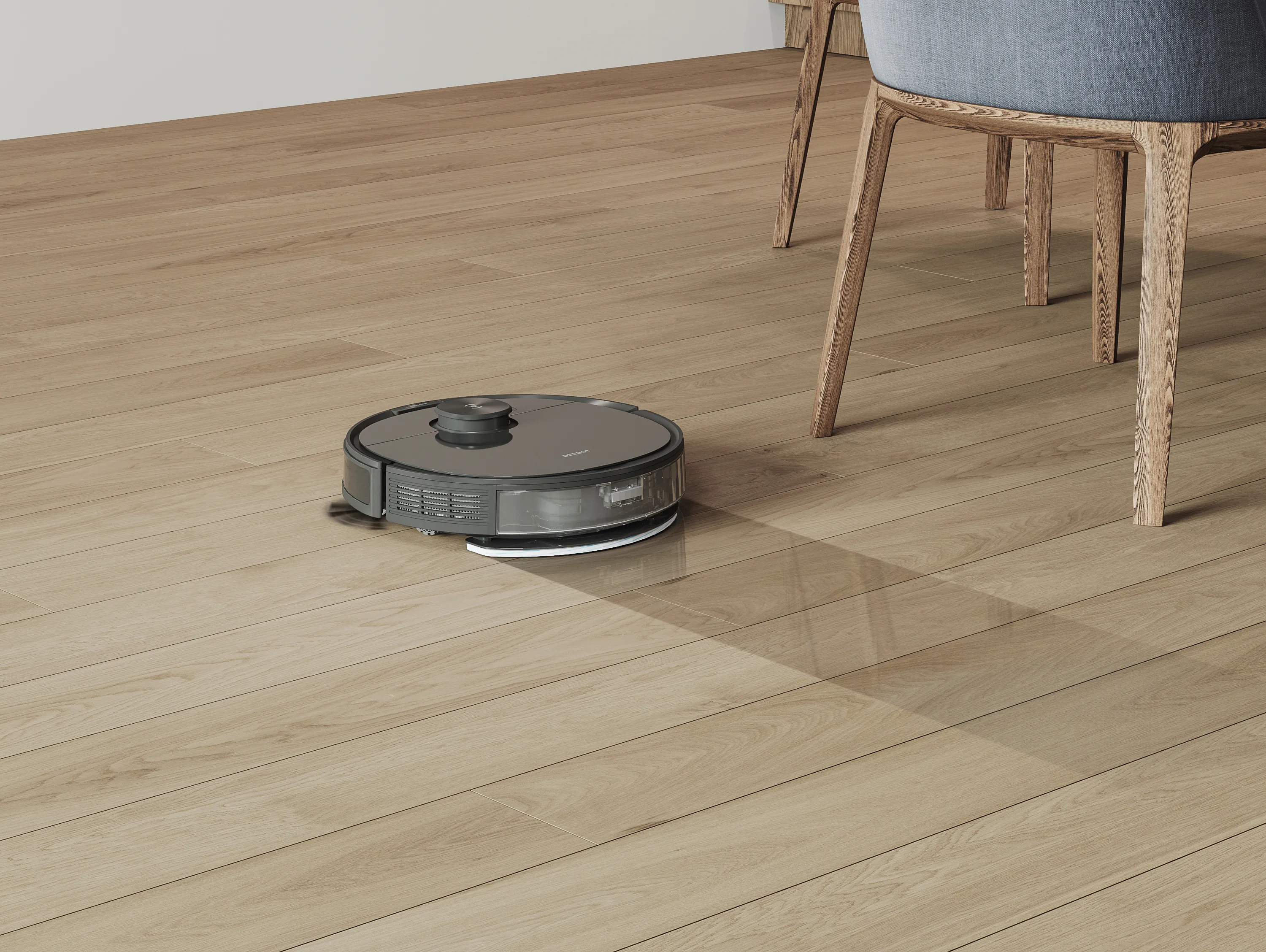 Better mopping performance by the unique intelligent controlled large water reservoir