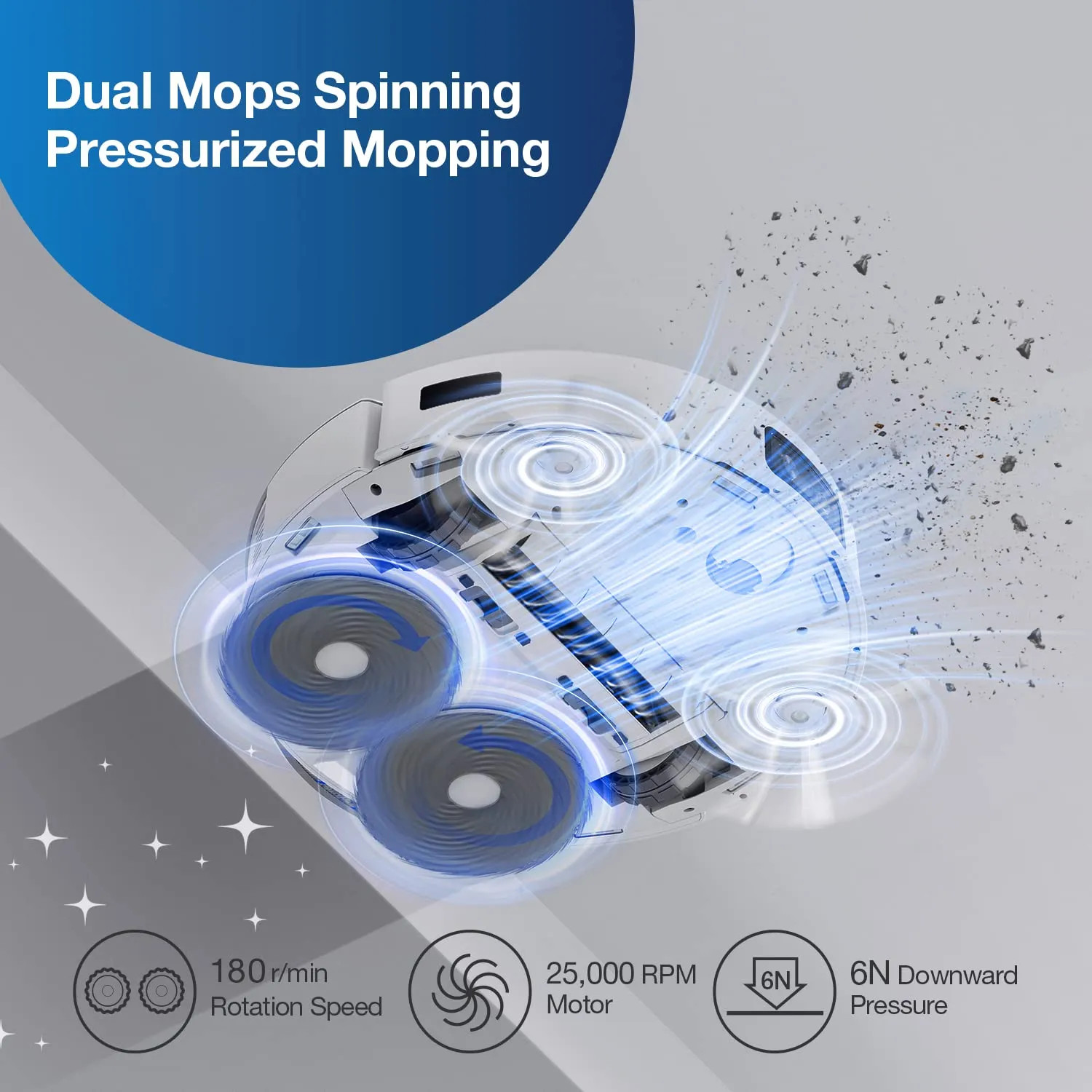 DEEBOT T20e OMNI Dual Mops Spinning Pressurized Mopping