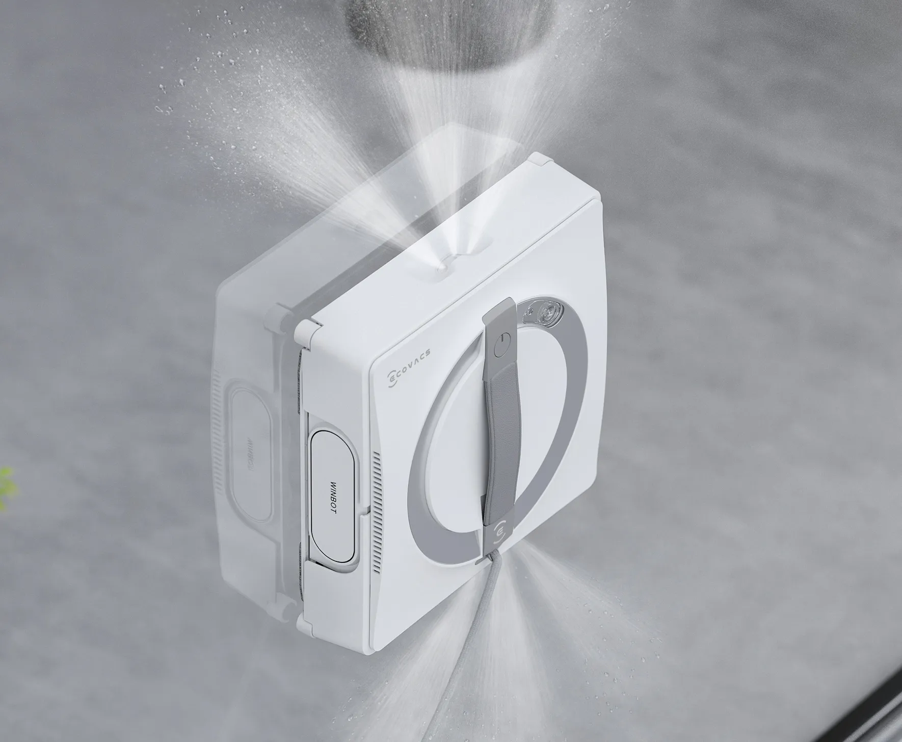 Fully upgraded Three-nozzle Wide-angle Spray Atomization Technology with wet mop for window cleaning