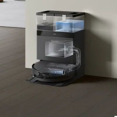 DEEBOT X8 PRO OMNI Robotic Vacuum (18,000 Pa, OZMO Roller Self-Cleaning with Hot Water , AI Obstacle Avoidance）