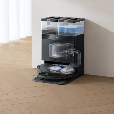 DEEBOT T50 PRO OMNI Black (81mm Ultra-Thin, 75°C hot water wash,& AIVI 3D 3.0 )