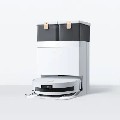 DEEBOT T50 MAX PRO OMNI White  (18500Pa Suction, AIVI 3D 3.0 & TruEdge 2.0)