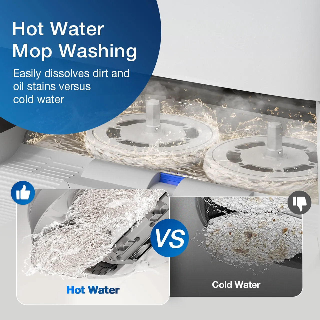 9Hot water mop washing