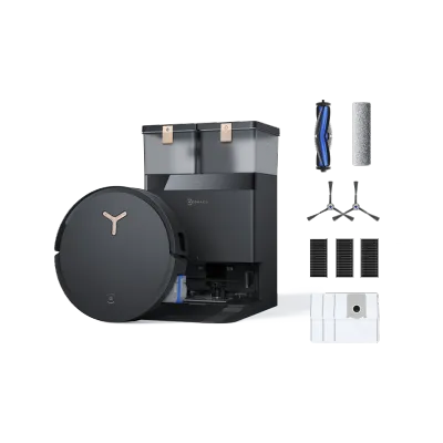 DEEBOT X8 PRO OMNI Black Robot Vacuum and Mop + Accessories