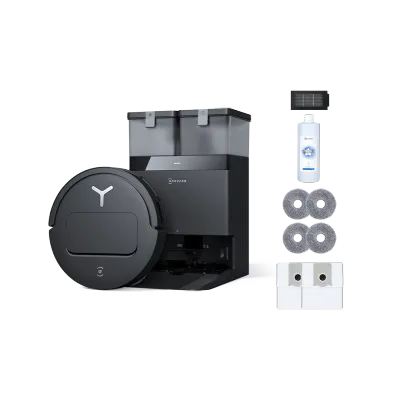 DEEBOT T50 PRO OMNI Black Robot Vacuum and Mop + Accessories