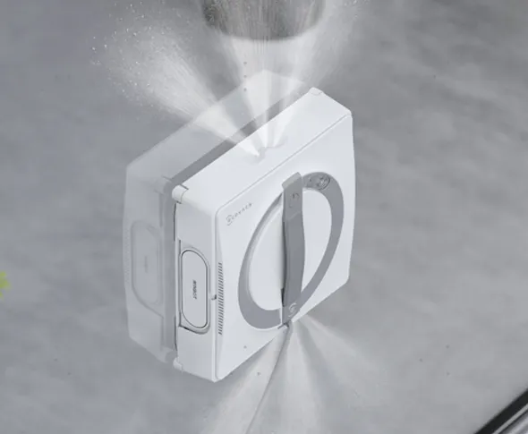 Fully upgraded Three-nozzle Wide-angle Spray Atomization Technology with wet mop for window cleaning