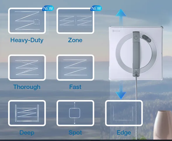 Mutiple cleaning modes at your fingertips with the ECOVACS HOME App