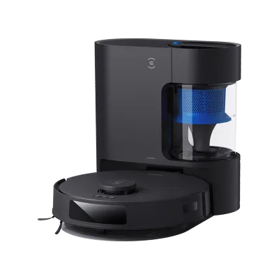 DEEBOT N20 PLUS Black Robot Vacuum & Mop with Mapping (Anti-Tangle, Self-Empty, Pet)