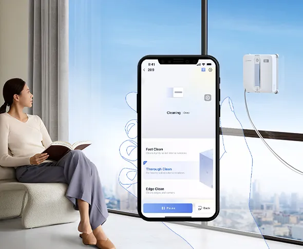 Accurate Control with Intuitive ECOVACS HOME App Accurate Control with Intuitive ECOVACS HOME App