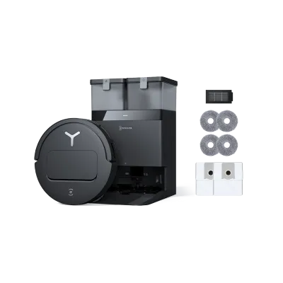 DEEBOT T50 PRO OMNI Black Robot Vacuum and Mop + Buddy Kit