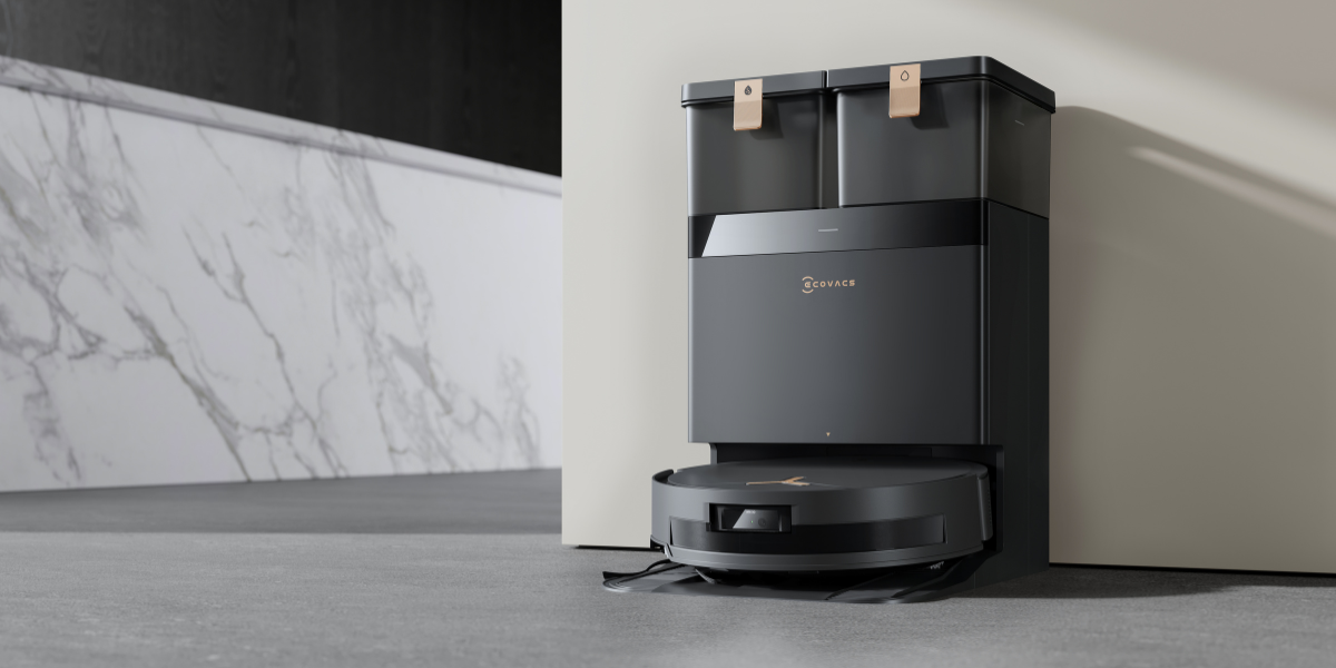 deebot robot vacuum on the ground