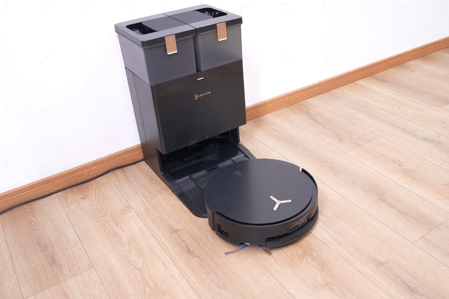 deebot x8 pro omni robot vacuum returning to dock
