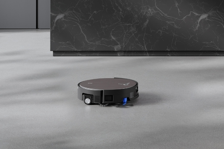 deebot robot vacuum cleaner mopping epoxy floor