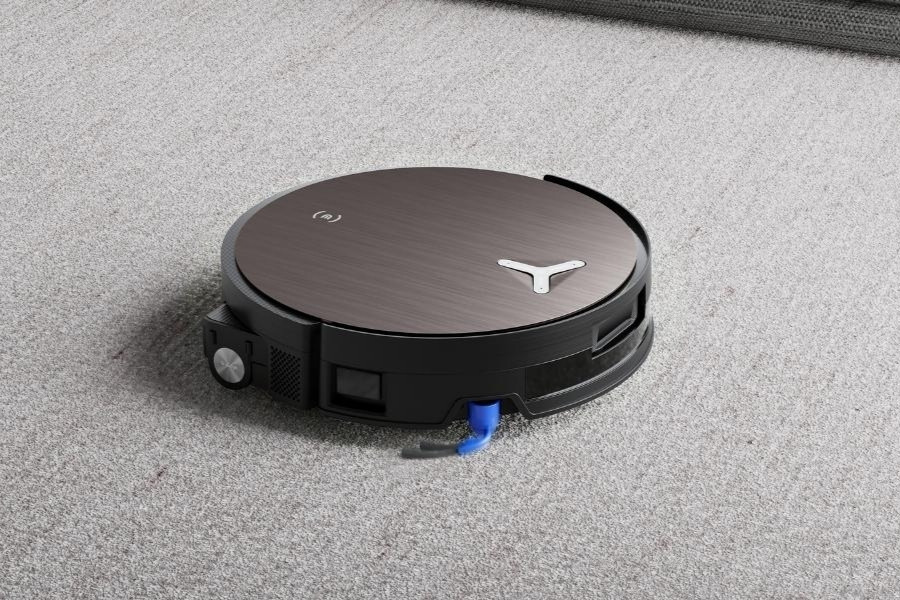 deebot robot vacuum cleaning carpet