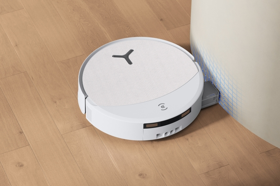 deebot robot vacuum vacuuming curved edges