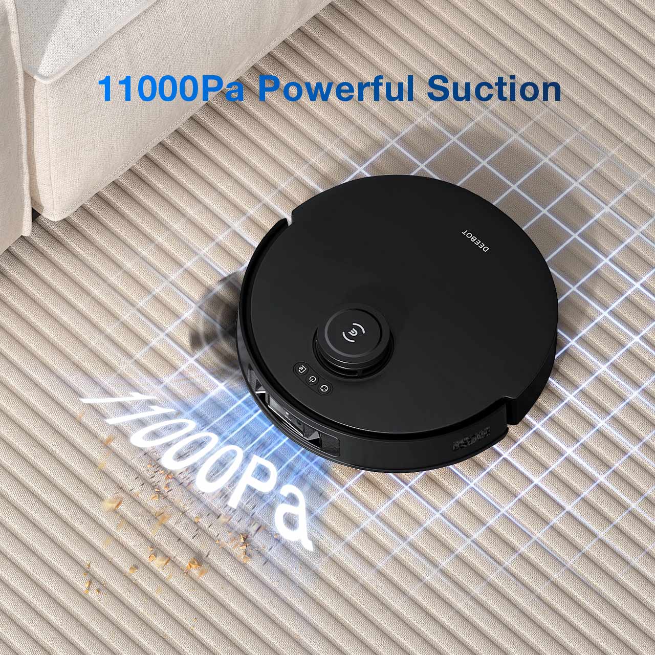 DEEBOT T30S PRO Robot Vacuum and Mop, 11000Pa, TruEdge, ZeroTangle