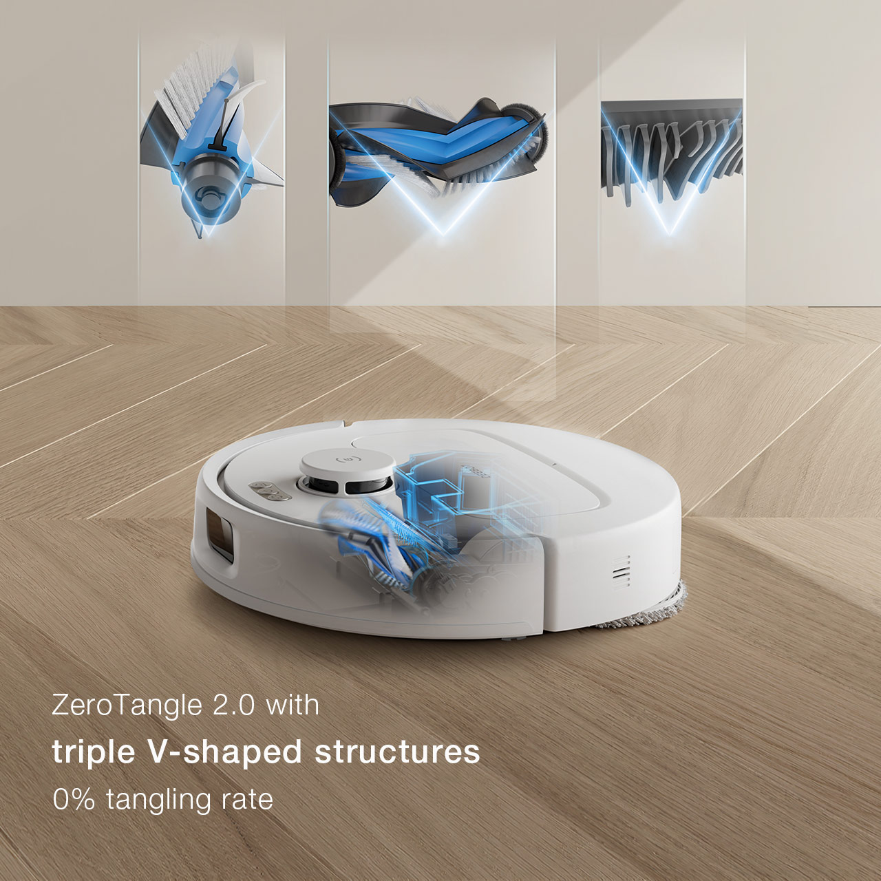DEEBOT N30 PRO OMNI White Robotic Vacuum (ZeroTangle,TruEdge