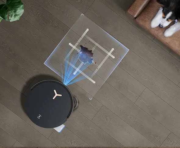 Le système IA Instant Re-Mop élimine instantanément les taches persistantes Le système IA Instant Re-Mop élimine instantanément les taches persistantes