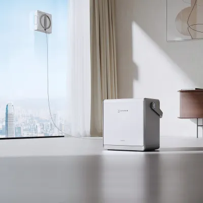 WINBOT W2 PRO OMNI Window Cleaning Robot (Portable Station,Intelligent Cleaning,Triple Nozzle Water Sprayer)
