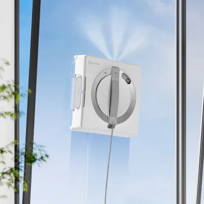 WINBOT W2 PRO Robotic Window Cleaner (Steady-Climbing System, Edge Detection,3 Nozzles Water Sprayer)