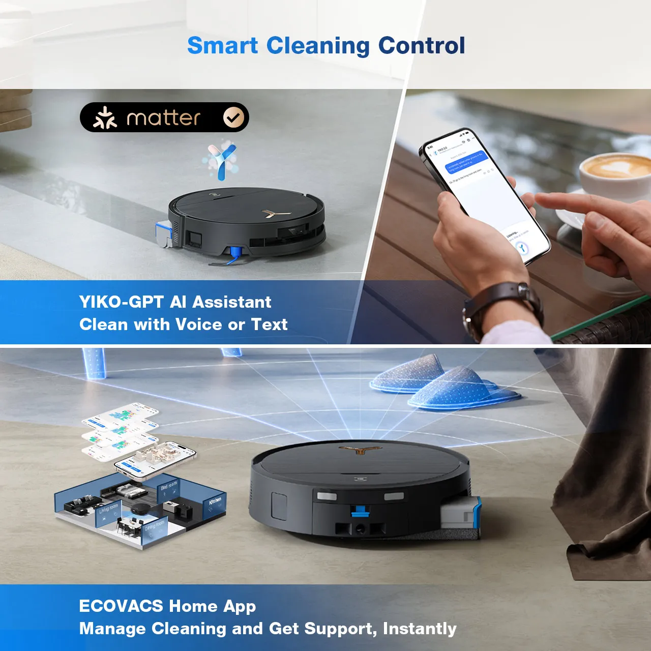 en deebot x9 pro omni smart cleaning control