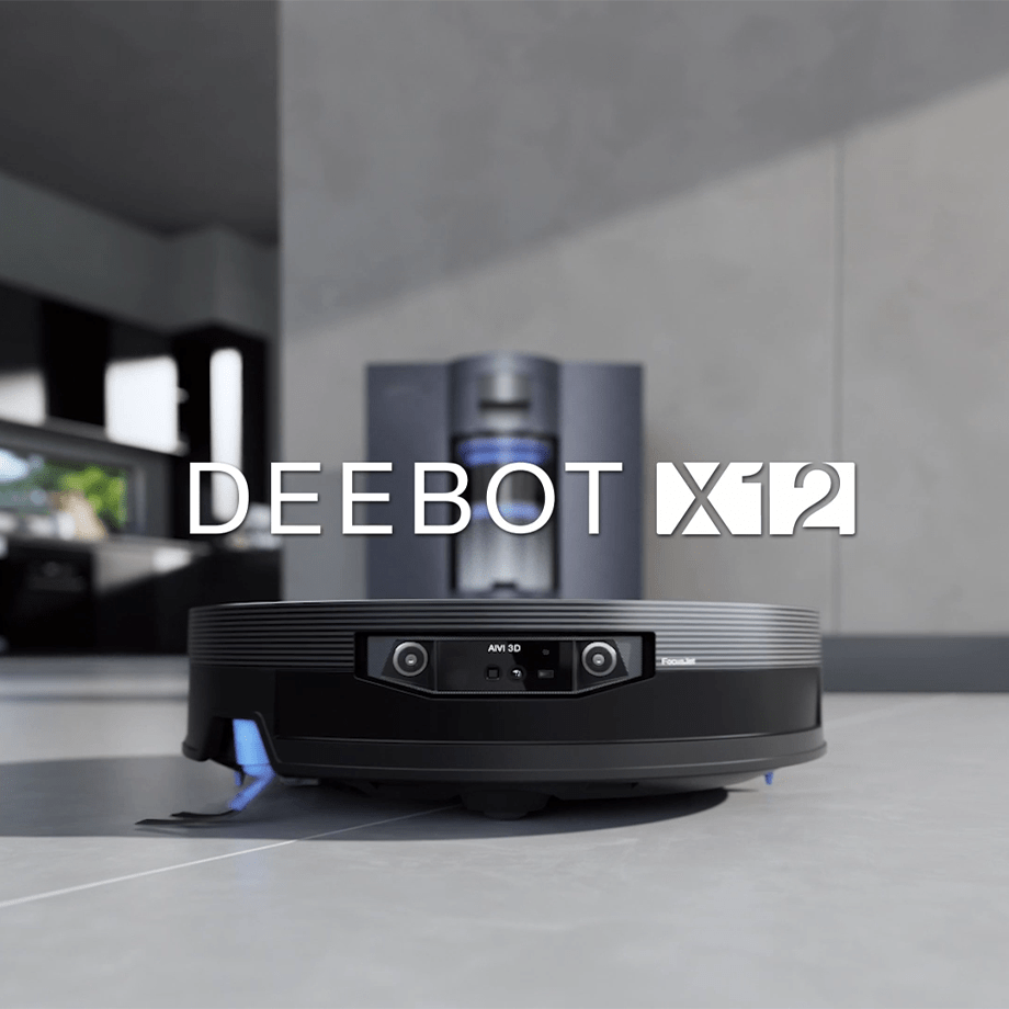 DEEBOT X12 OmniCyclone Bagless Robot Vacuum & Mop (22,000Pa Blast