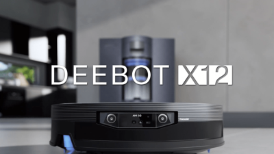 DEEBOT X12 OmniCyclone Bagless Robot Vacuum & Mop (22,000Pa Blast