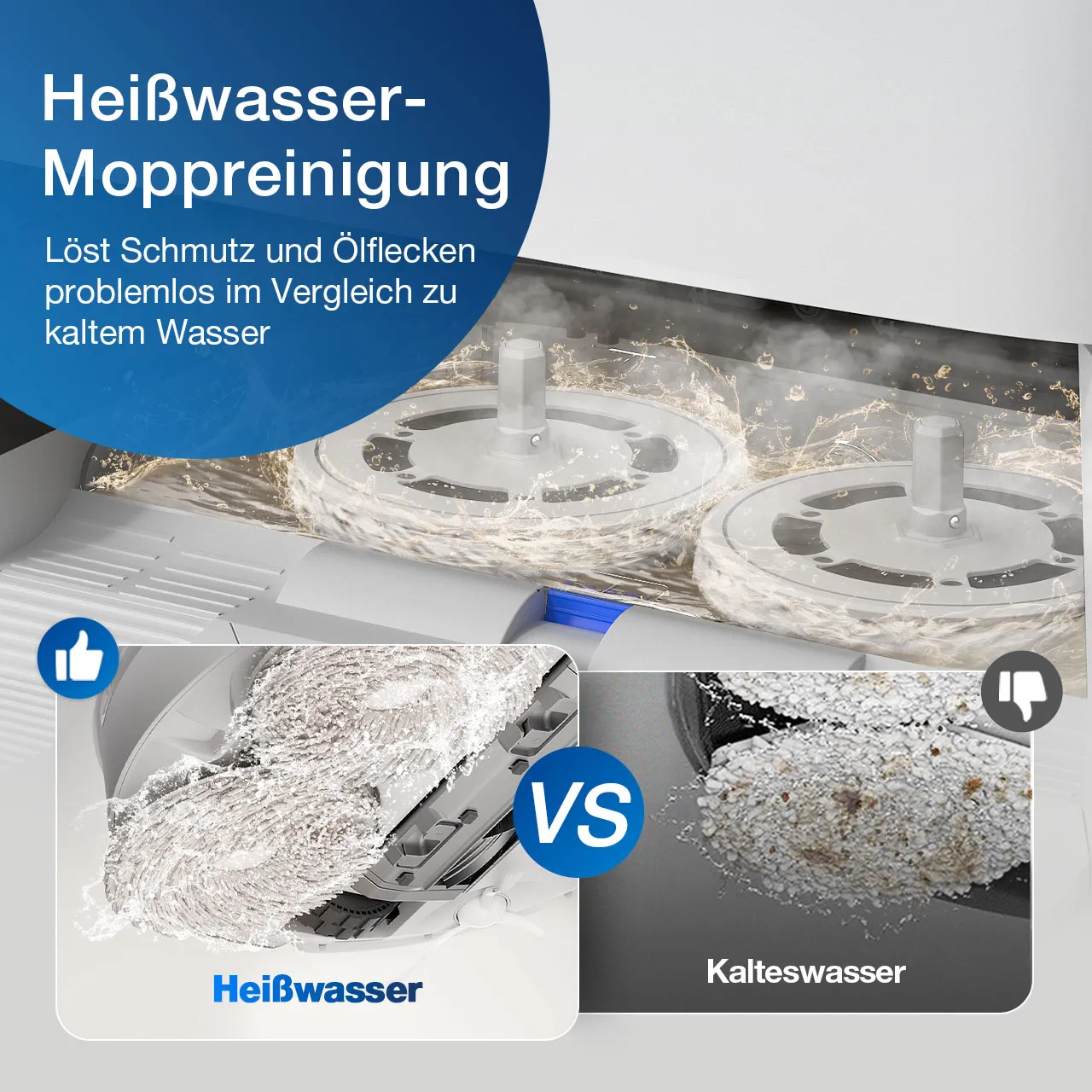 9Hot water mop washing