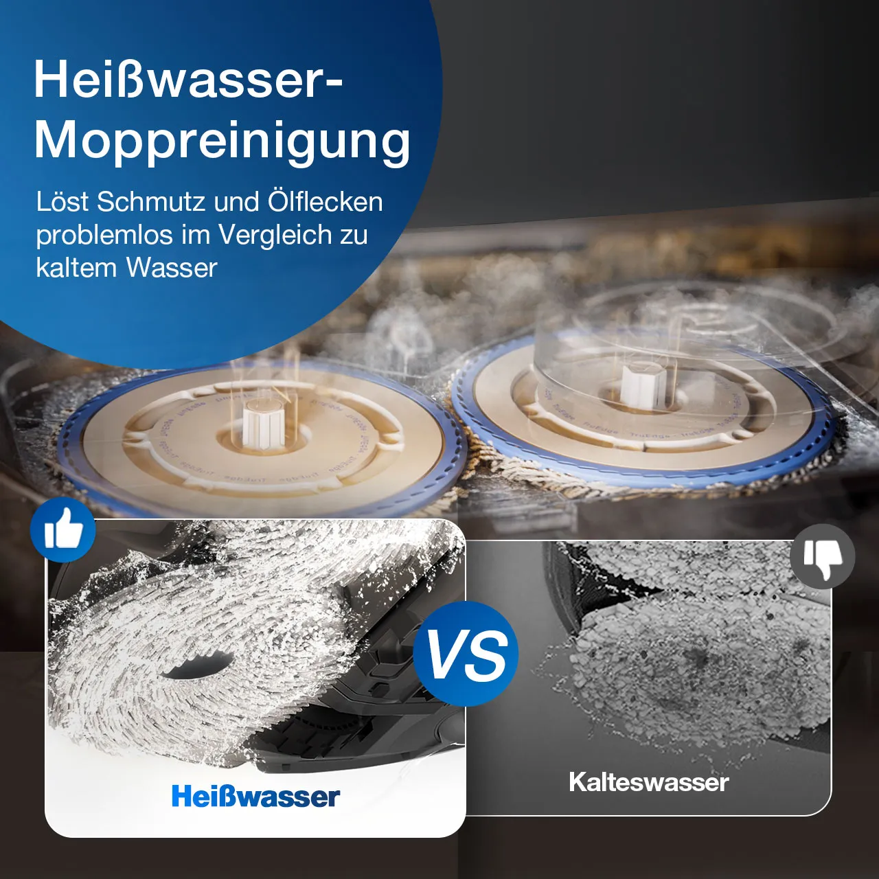 10DE Hot water mop washing