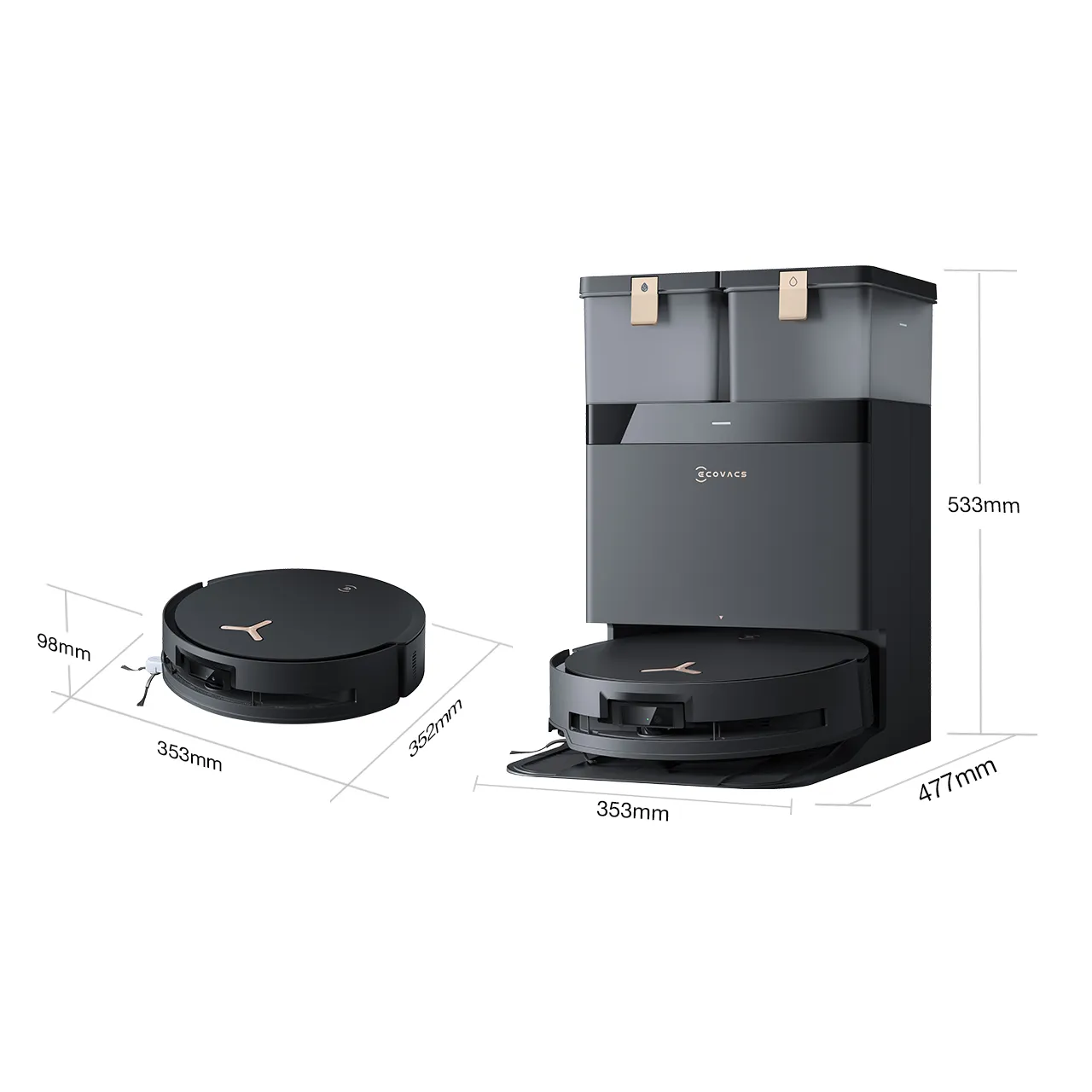 DEEBOT X8 PRO OMNI Dimension 1280x1280
