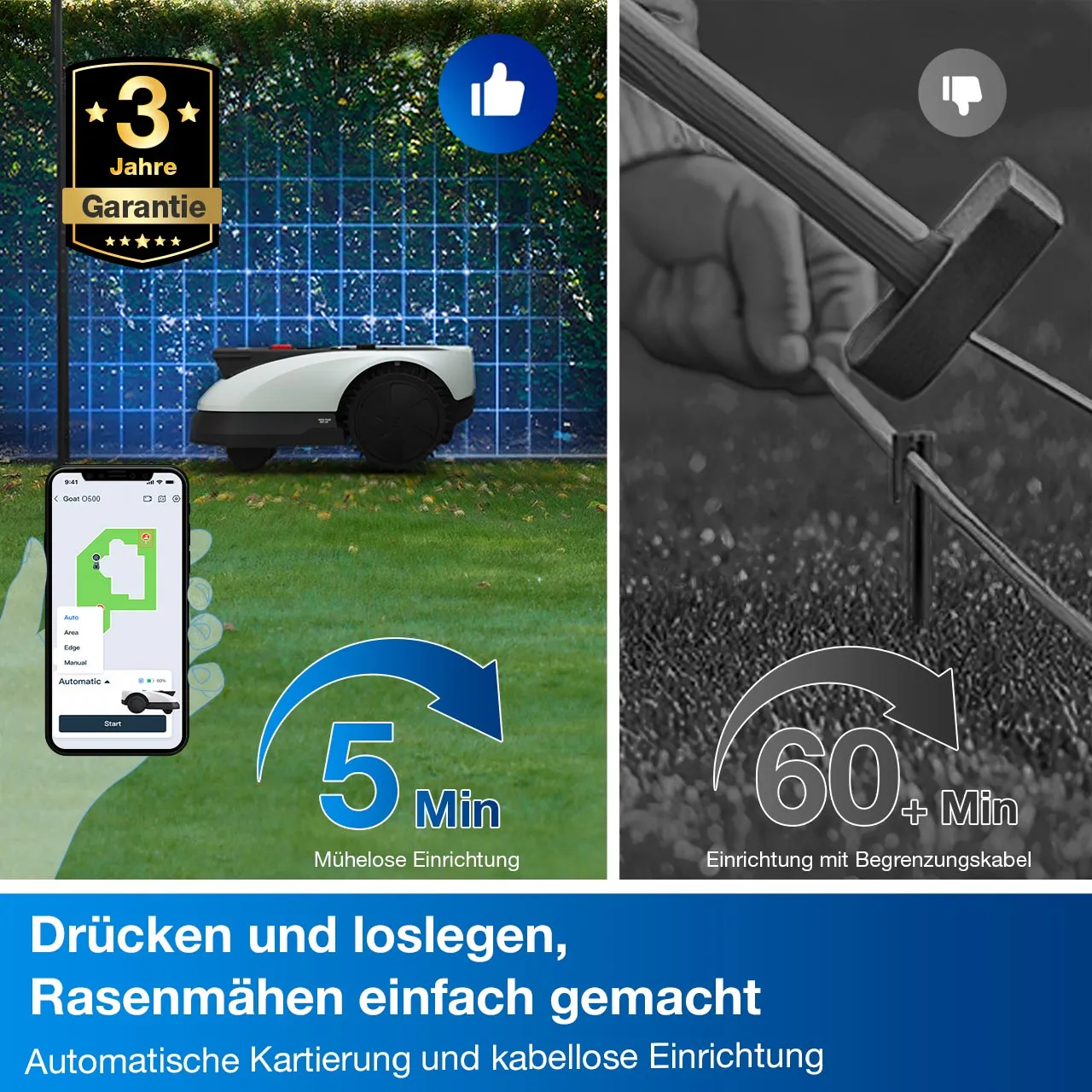 robot rasenmäher O500 Panorama 1