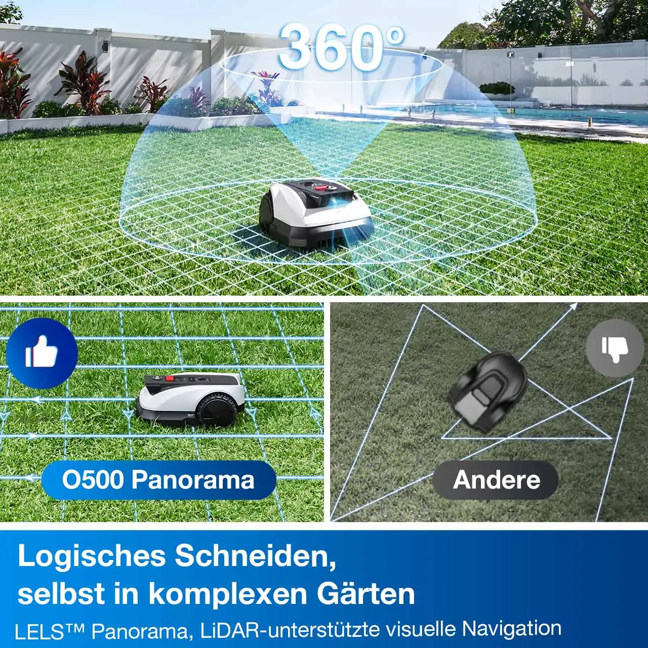 robot rasenmäher O500 Panorama 2