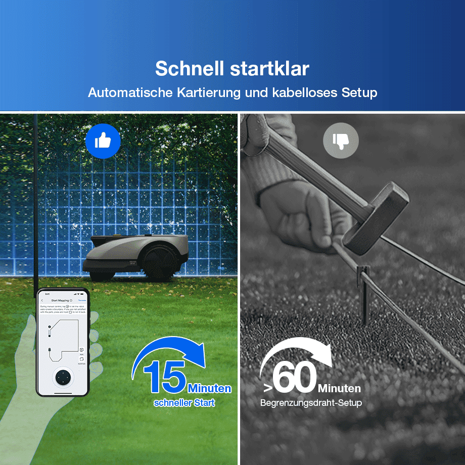ECOVACS GOAT O600 RTK schnelles kabelloses Setup