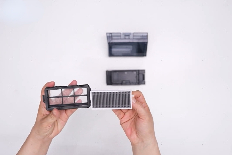 Nahaufnahme eines DEEBOT saugroboterfilters