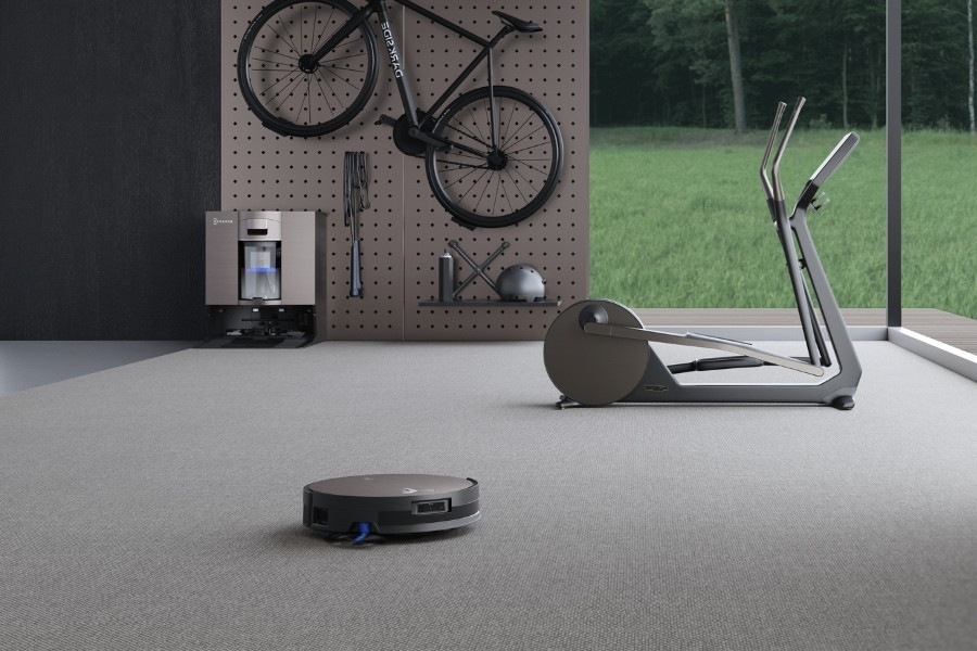 deebot saugroboter im fitnessstudio