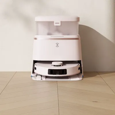 DEEBOT T30 PRO OMNI Rose Aspirateur Robot Laveur à Vidage Auto (Puissant, Mini, IA)