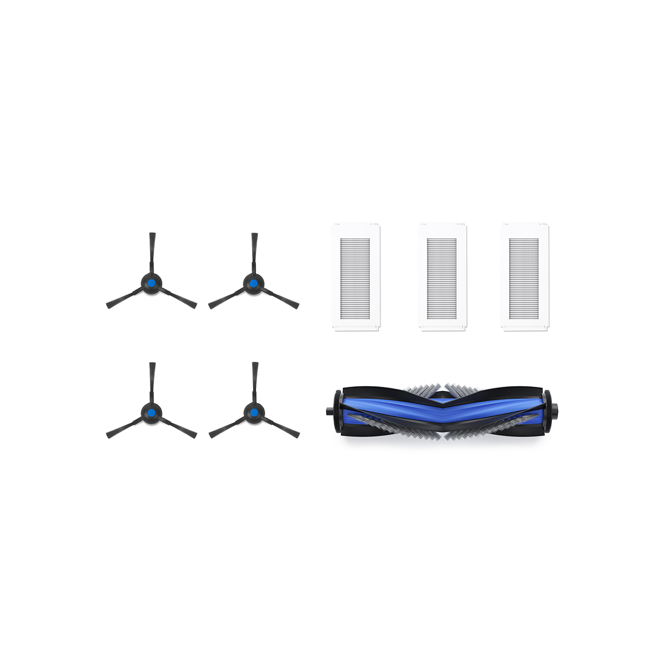 Lot De 10 Serpillères Lavables Pour Aspirateur Ecovacs Deebot N20 / N20 Plus / N20 Pro Plus - Microfibre Grise