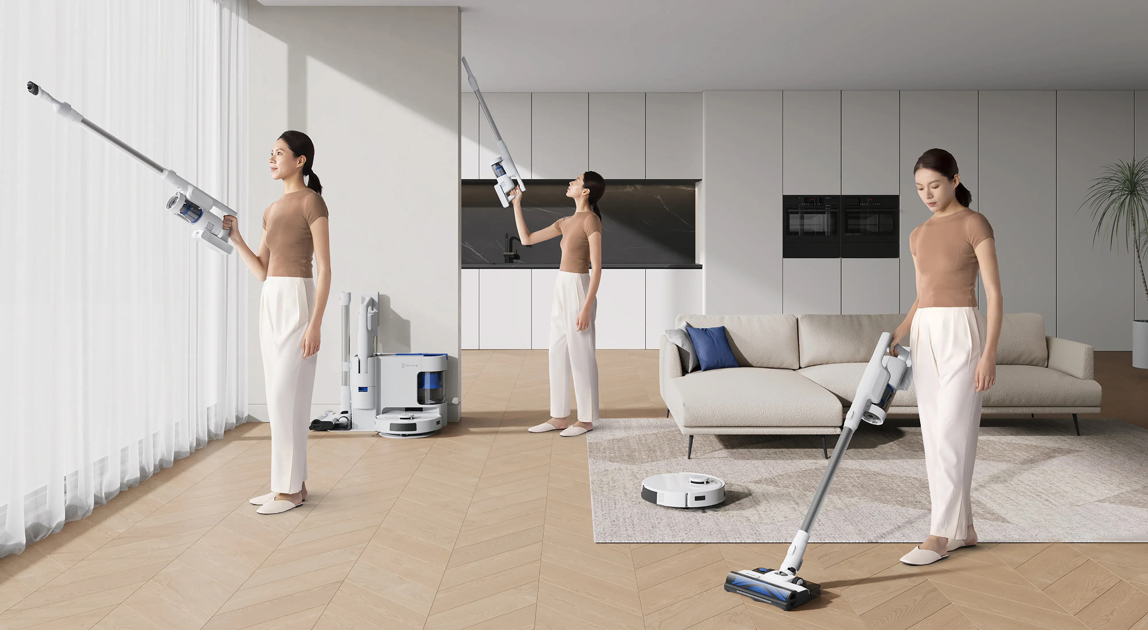 La puissance du tout-en-un pour un nettoyage en profondeur de la maison, sans effort 