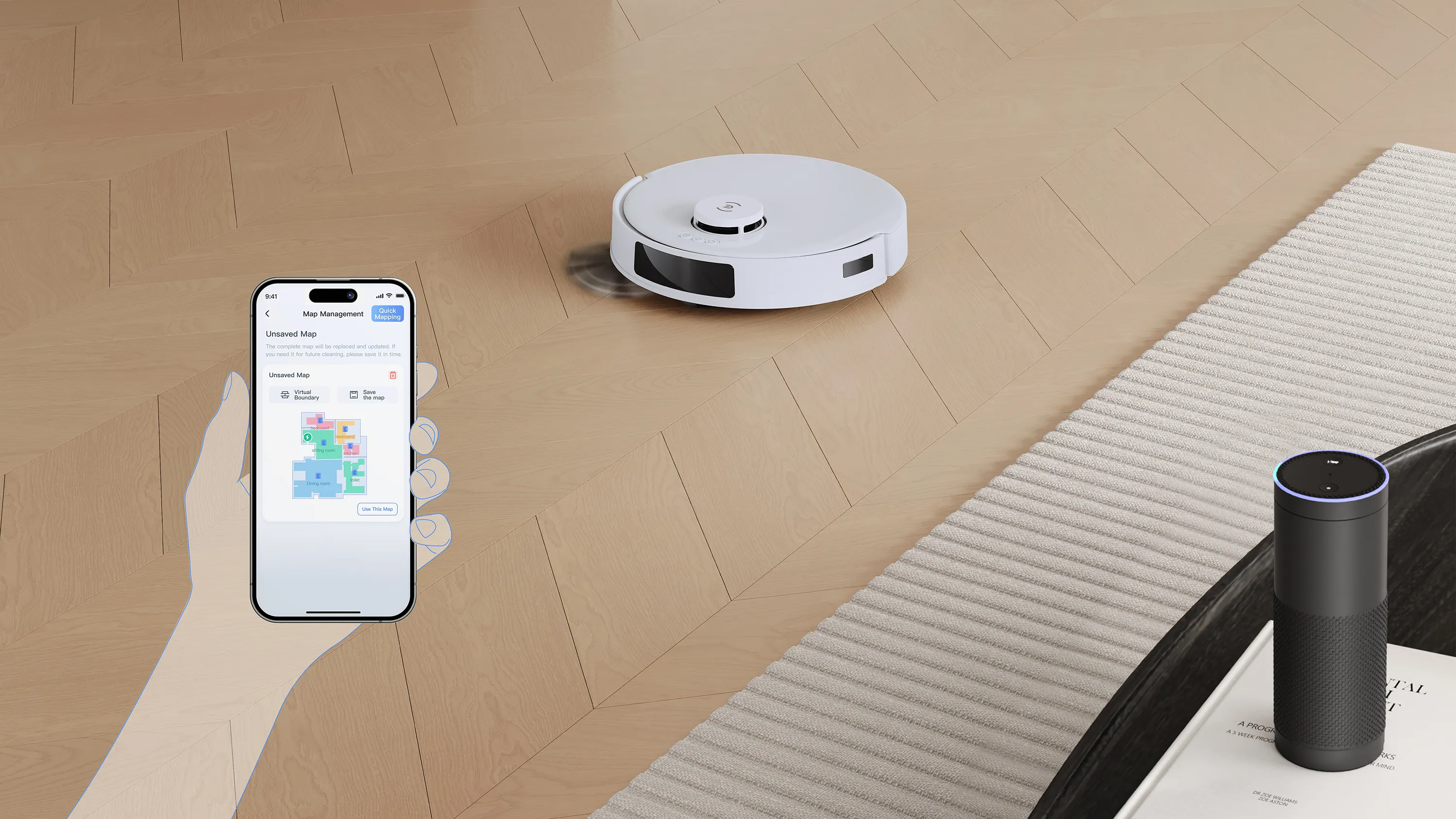 Contrôle total et nettoyage personnalisable du bout des doigts