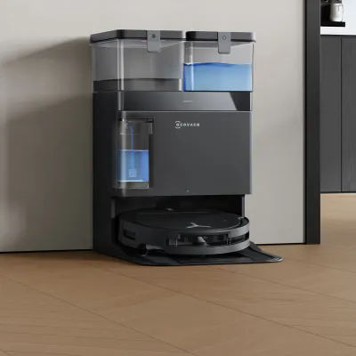 DEEBOT T50 PRO OMNI Gen2  Aspirateur Robot Laveur Noir LiDAR (Puissant, IA, Ultra-fin)