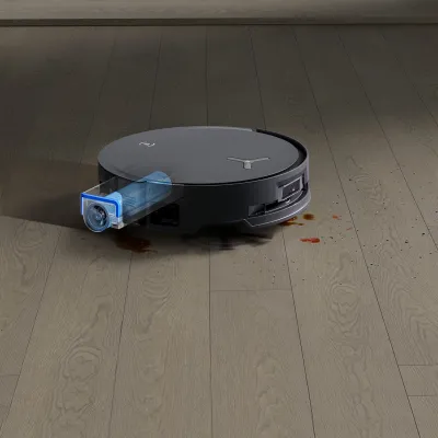 DEEBOT X8 OMNI Aspirateur Robot Laveur Noir avec IA (Tapis, Puissant, Eau Chaude)