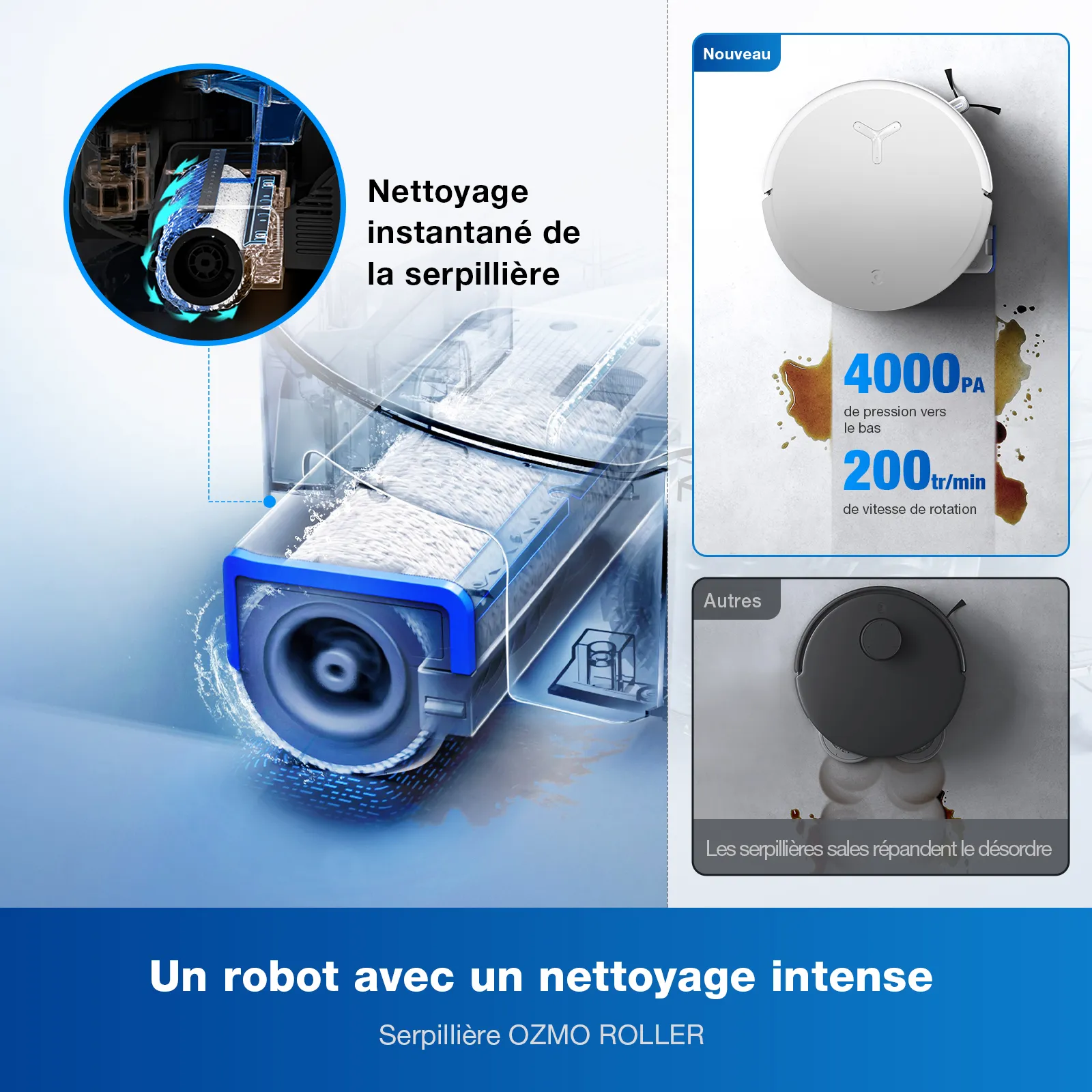 aspirateur robotique deebot x8 omni white 1