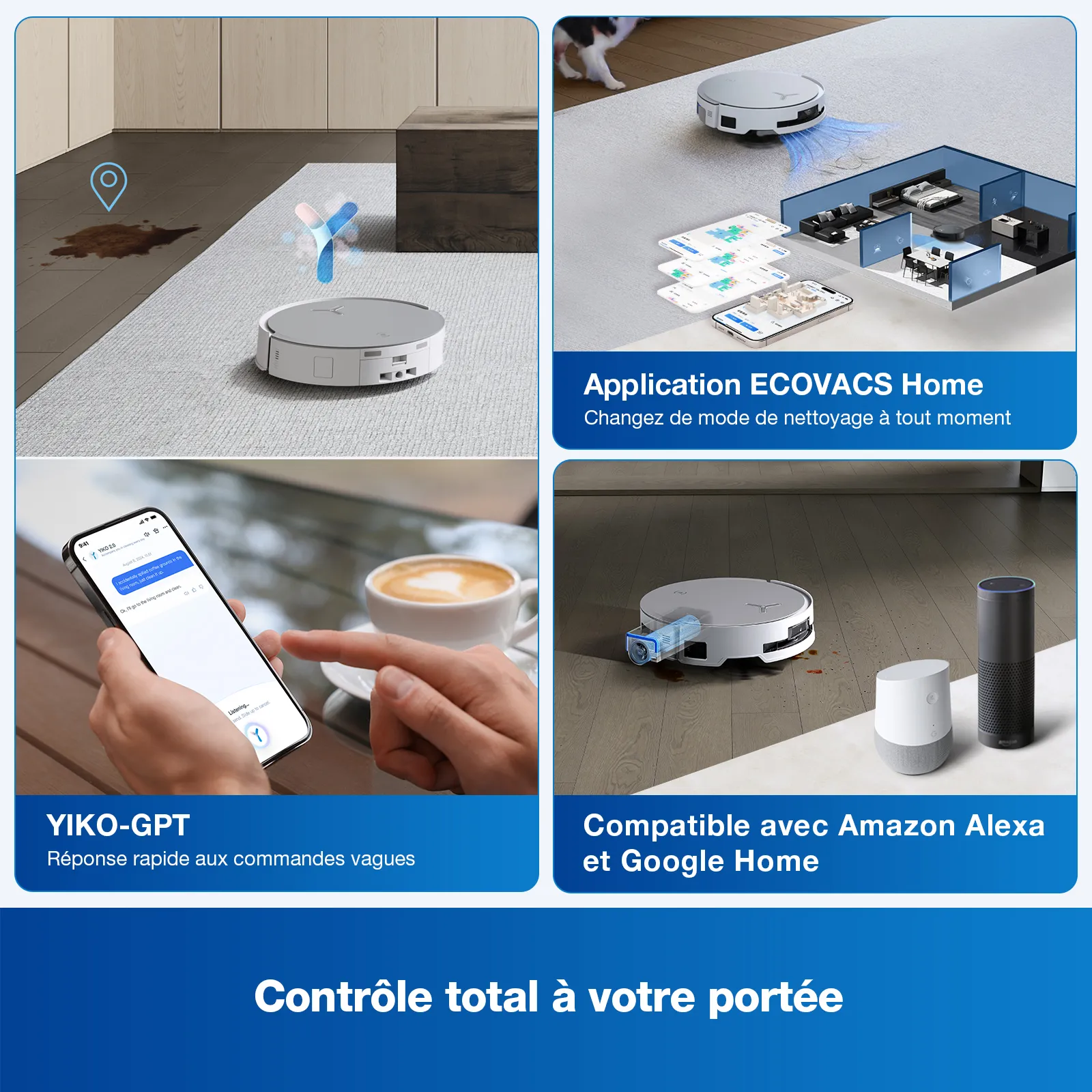aspirateur robotique deebot x8 omni white 5